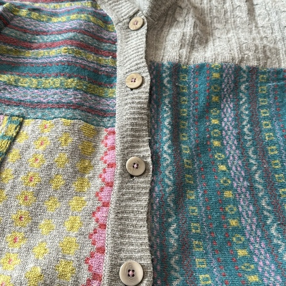 Sundance Women’s Multicolor Patchwork Cardigan Duster Sweater, XS - Picture 5 of 5